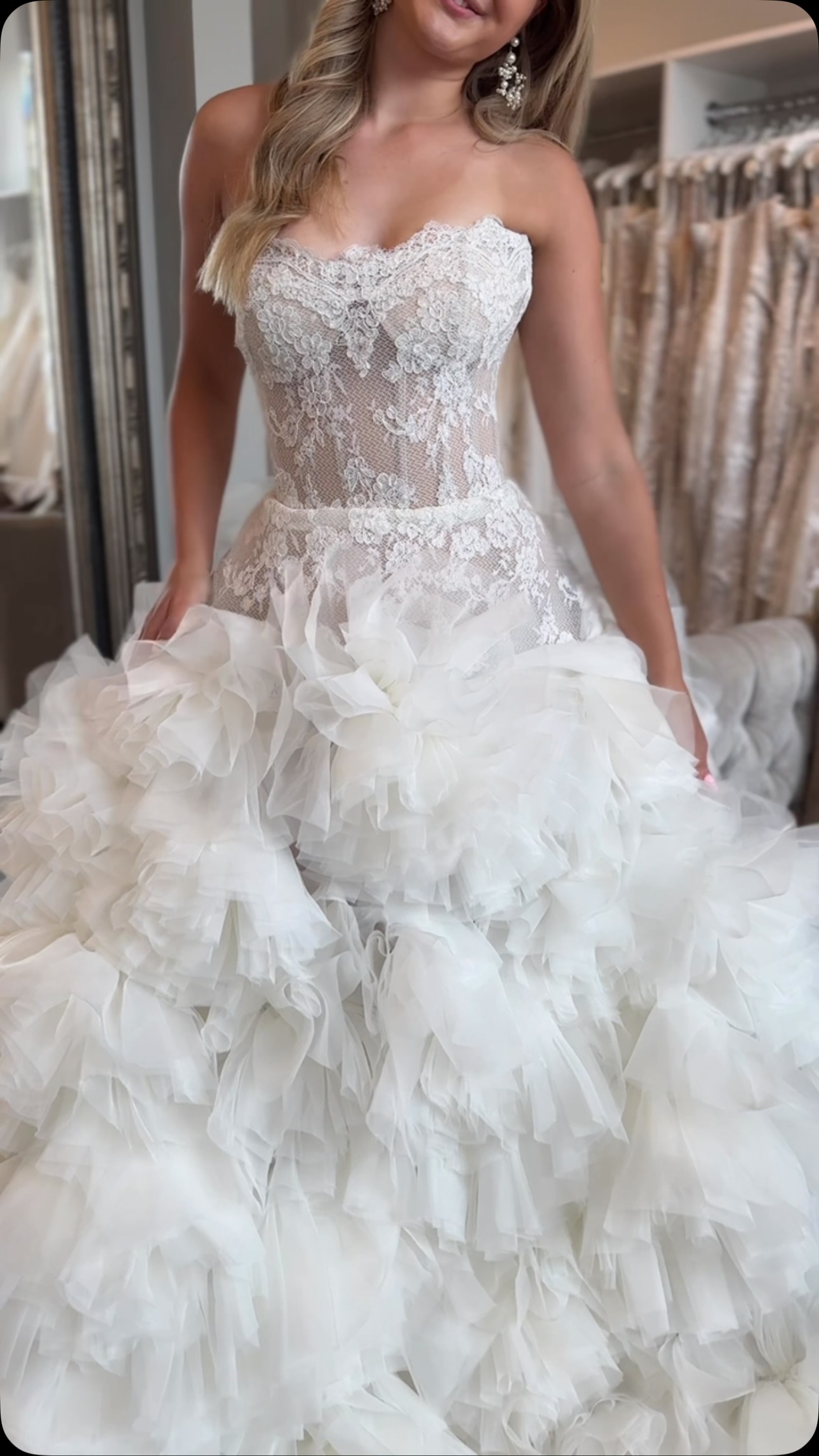 It’s tough work being the center of attention—I mean, the bride. 🤍 , #readyorknotbride #omahane #nebraskabride #omahabride #weddingdress | Ready or Knot {Wedding Chic}