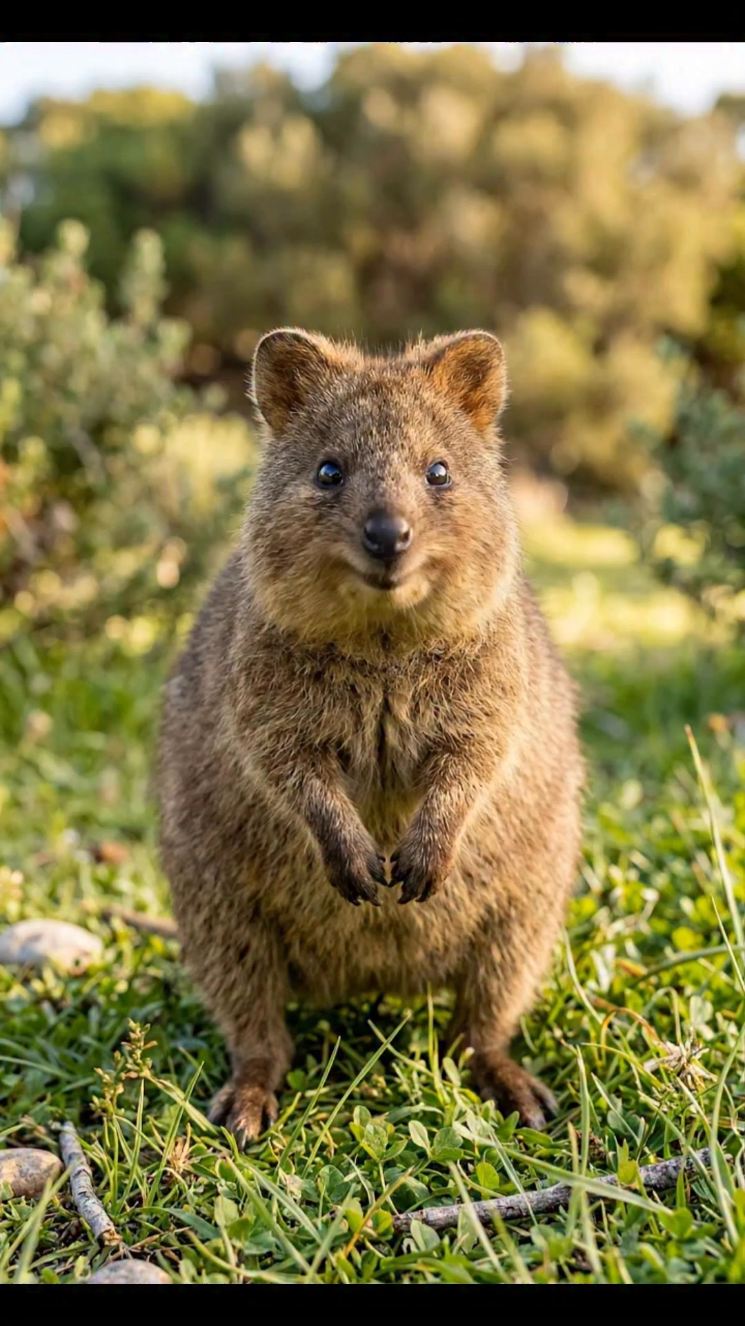 Quokka❤️😍 The quokka is a small macropod about the size of a
