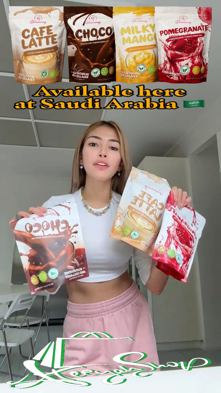 glutathione powder in saudi arabia Cash on delivery plus delivery charge , 🌸✨ Glowming Beauty Drinks – Glow Every Sip! ✨🌸, Hindi lang basta masarap, kundi healthy at beauty-friendly pa! 💕, Available in 4 yummy flavors:, ☕ Cafe Latte We are so back Offer_CELEBRATE35 Strength:10 MG