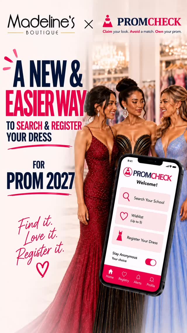 formal dresses boca raton A new & easier way to do prom is here. 💗, Madeline’s Boutique is excited to partner with PromCheck for Prom 2027 — the free prom dress registry that makes it easy to search your school’s registry hotel style nightwear