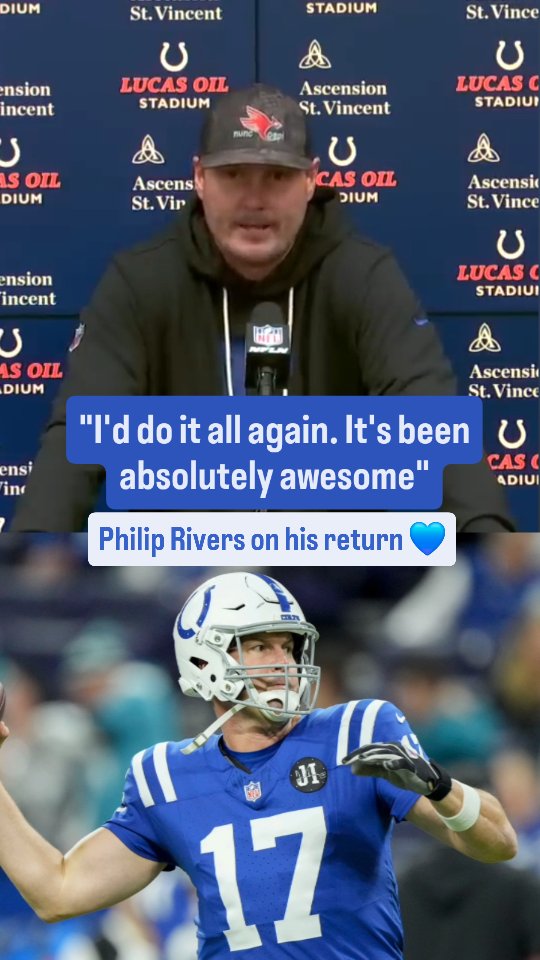 Philip Rivers got emotional after Sunday's game 💙 (via @colts) # ...
