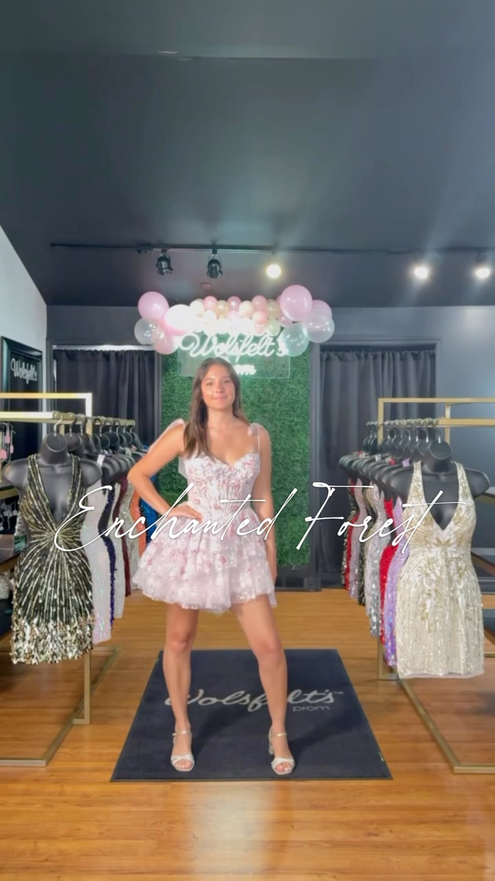 enchanted forest homecoming dress Forest: Part Two 🌿✨, More HOCO looks. More sparkle. More dresses we’re obsessed with. 💫, And there’s still more to come from our 2026 Fashion Show. 👀, Love what you see? Book your Content: 100% Nylon