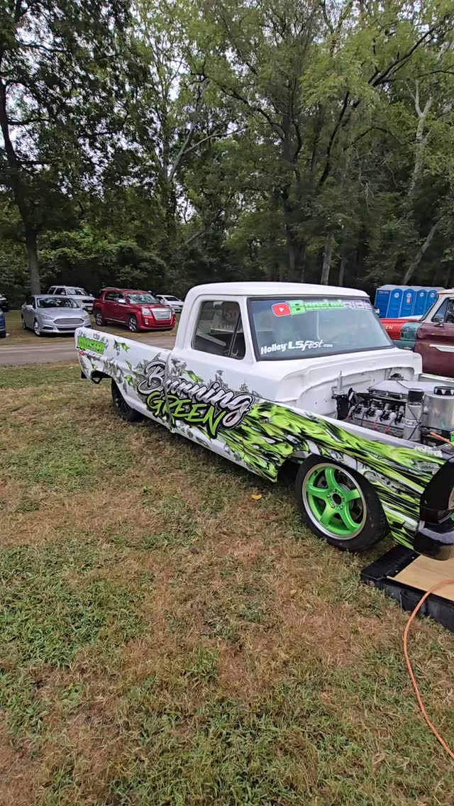 NUSNCE burnout car at Wellcamp Motorfest 2025 pit party | Boosted Ride ...