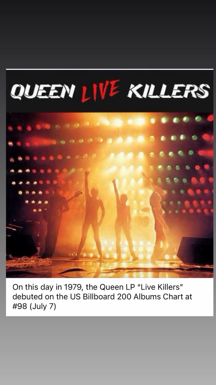 Released OTD 1979, Queen 'Live Killers', the bands' first live