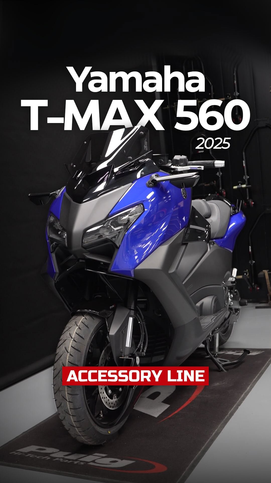 YAMAHA T-MAX 560 2025 by Puig 💥 ▪️Windshield V-Tech Line Sport
