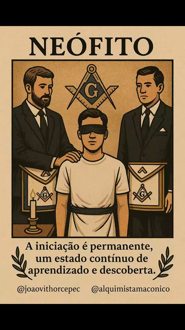 BREVIÁRIO MAÇÔNICO 27 DE AGOSTO NEÓFITO Palavra de origem grega, que ...