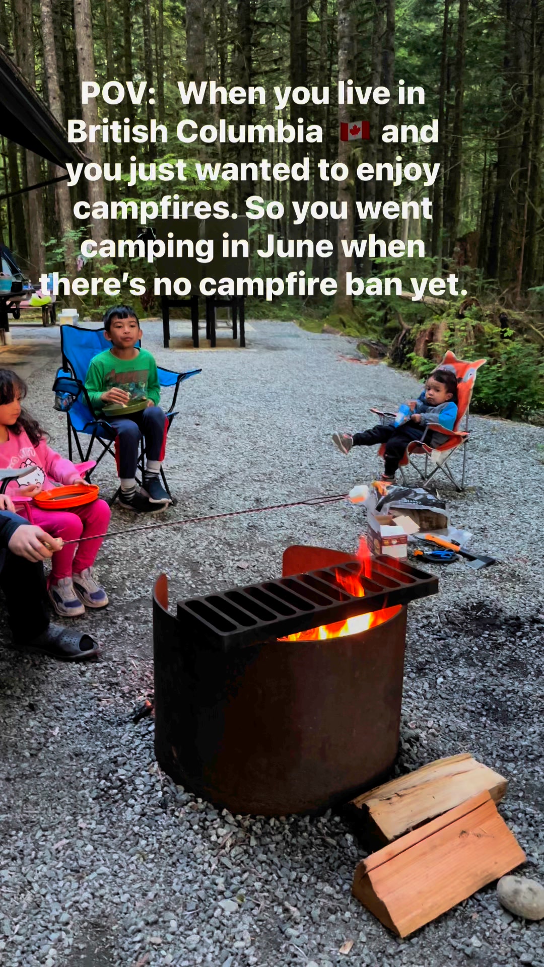 I took my three sons camping at high falls in Georgia during