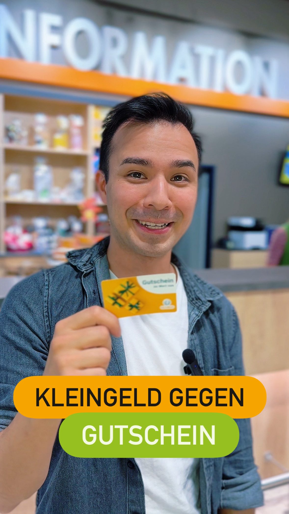 Wie wirst du dein Kleingeld los? 🙀, Nie wieder schwere Portmonees 💰, Nutz den Münzzählautomaten an unserer Information und tausche dein Kleingeld gegen Einkaufsgutscheine., Das ganze natürlich ohne