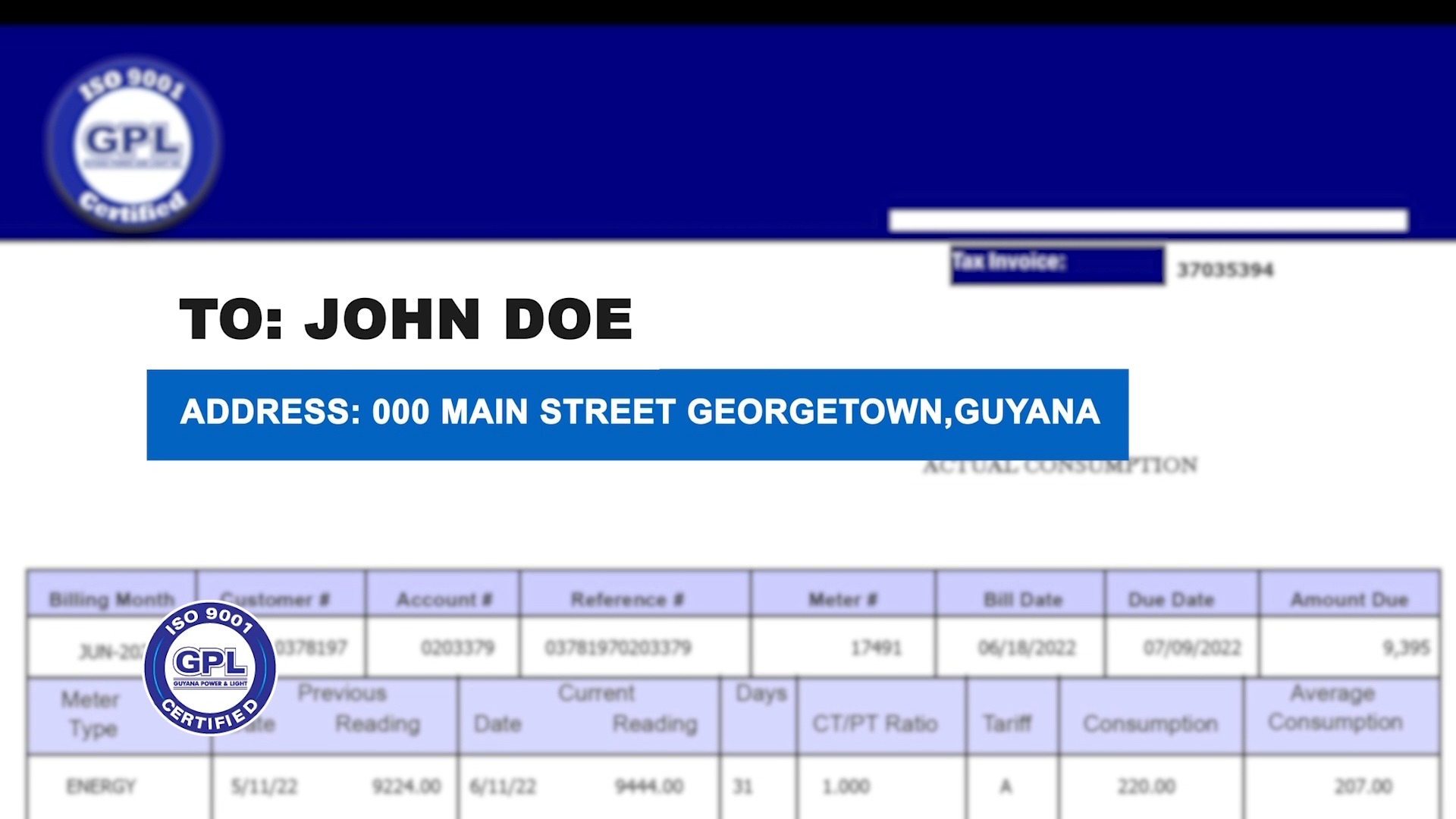 UNDERSTANDING YOUR GPL BILL | Guyana Power & Light Inc.