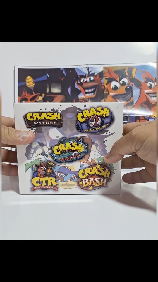 Coleção Crash PS1 5 GAMES, BOX PERSONALIZADO e frete grátis R$ 109,99 ...