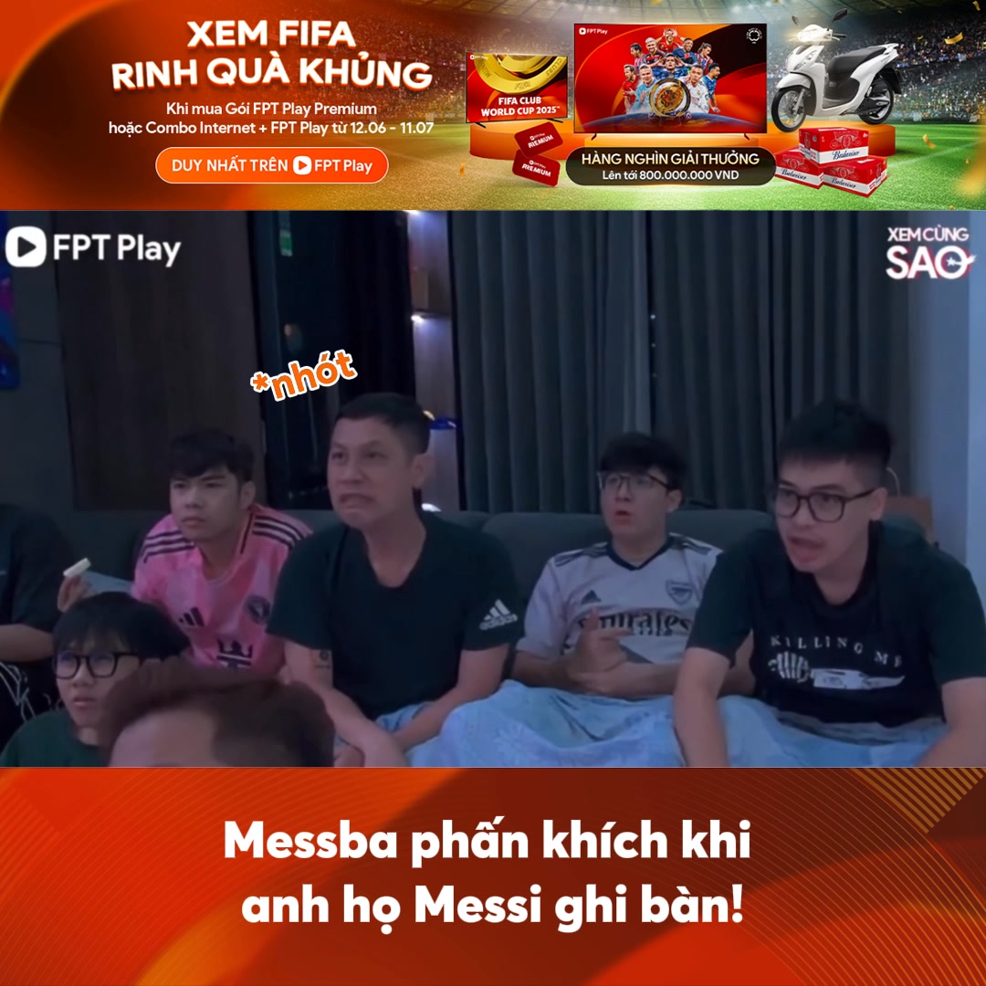 Messba phấn khích khi Messi ghi bànnnnn #FCWC #FPTPlay #FIFACWC ...