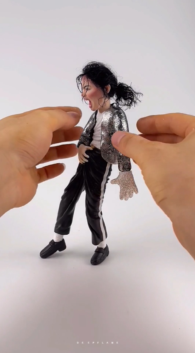 Legendary Michael Jackson Iconic Dance Move Clay Figure 🕺 | DEEPFLAME