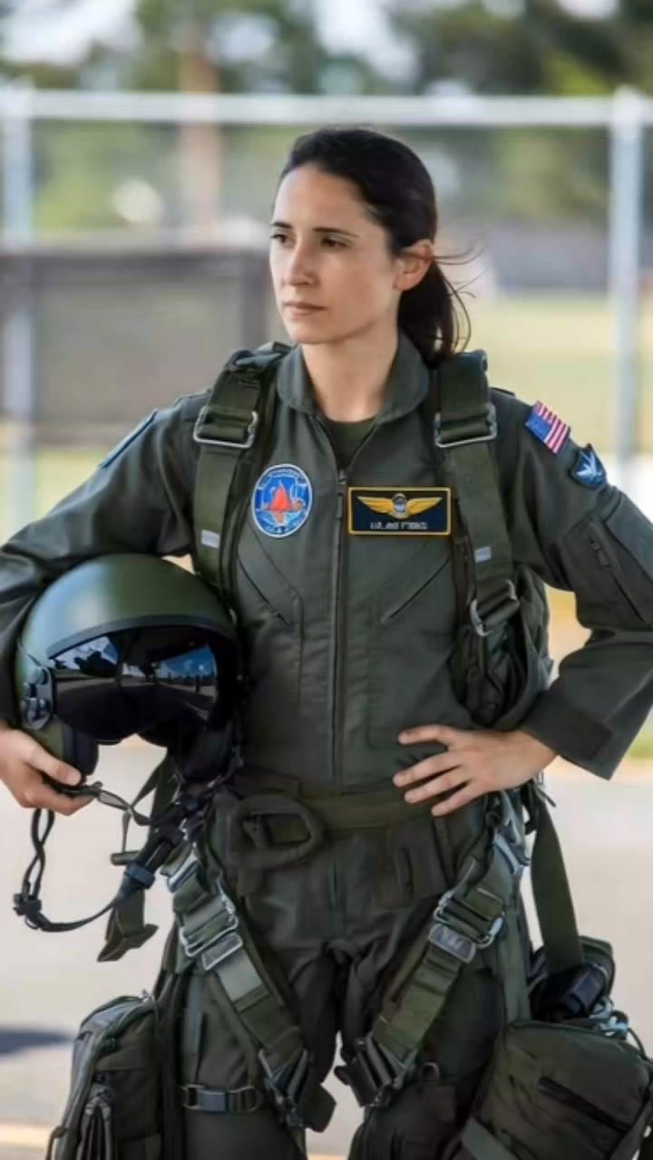Amazing Female Fighter Pilot Soaring Above the Clouds with Power and ...