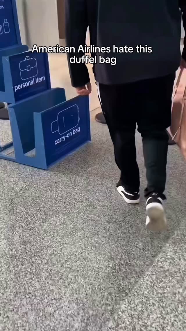 Never checking a bag again🤯 #travelbags #travelhacks #travel2025 # ...