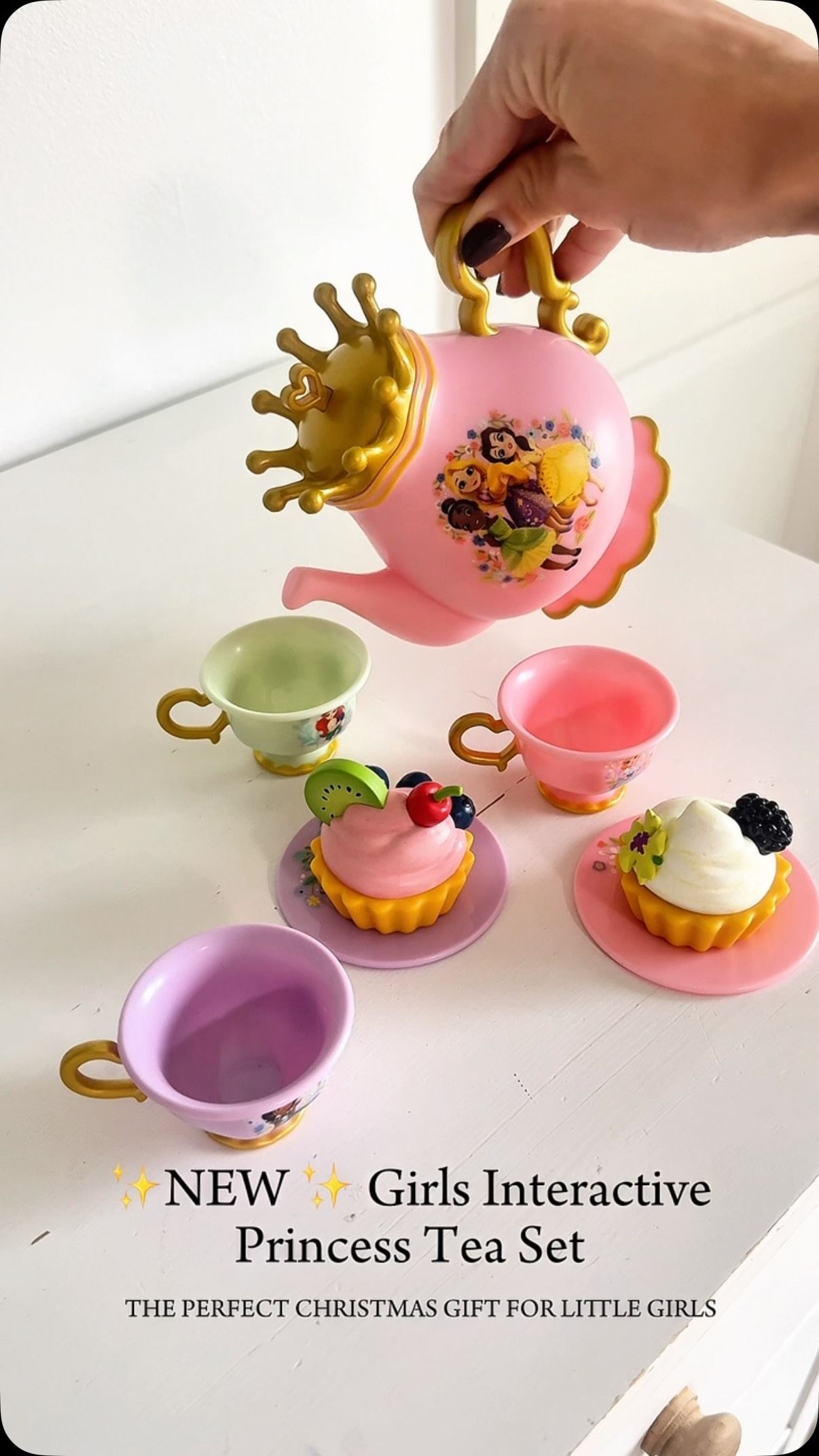 NEW! This Disney Princess tea set is made for magical little tea