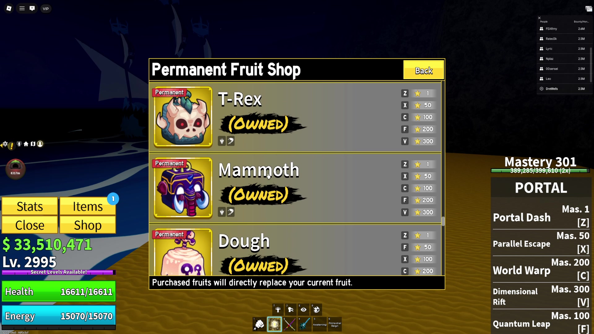 売却済み bloxfruits #roblox | Dre Wells