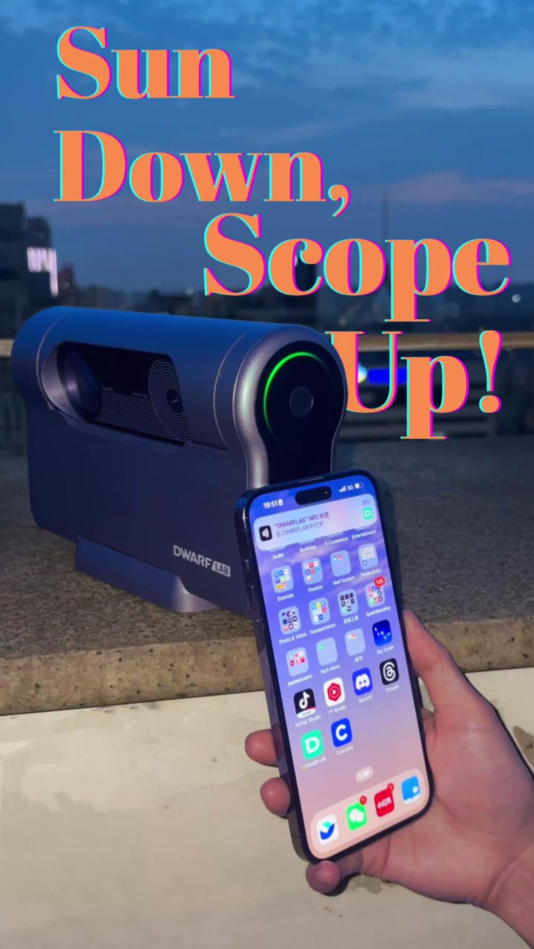 Sun down, scope up! #DWARFLAB #DWARF3 #smarttelescope #astrophotography ...