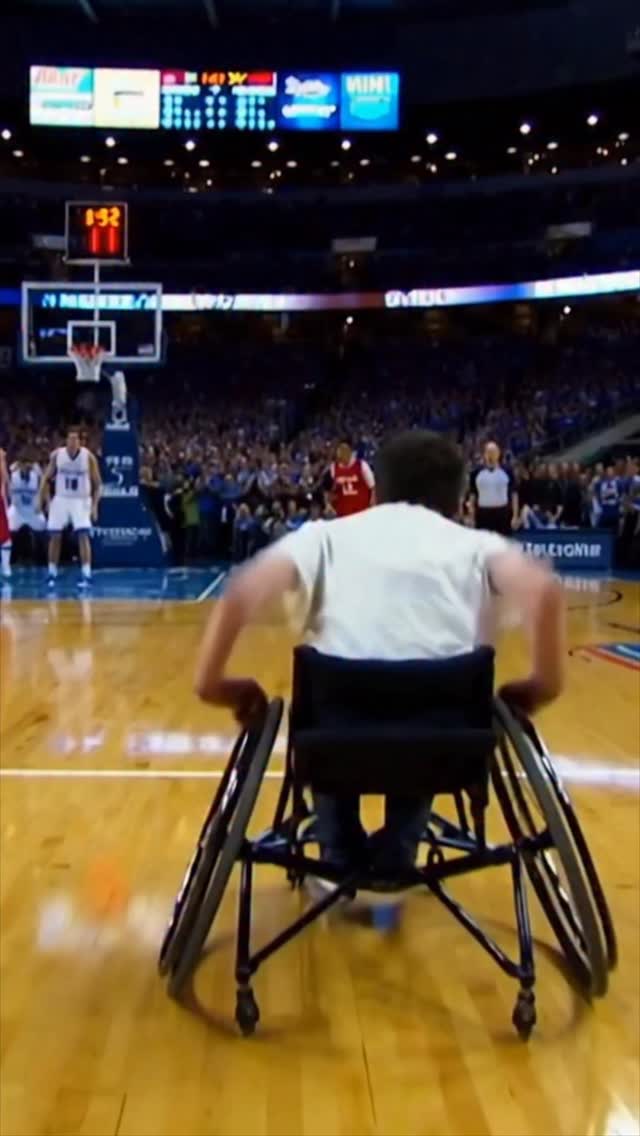 #disabled man gets a #slamdunk in #basketball | Ricky Berwick | Facebook