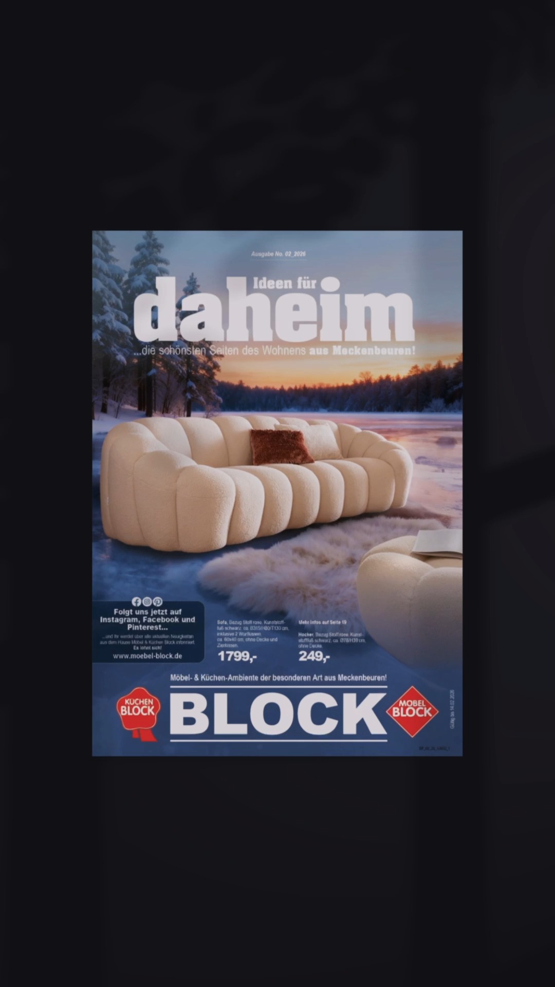 Der neue BLOCK Neujahrs-Prospekt 2026 ist da! 🎉✨, Startet gemeinsam mit Uns ins neue Jahr – mit frischen Wohnideen und stilvollen Möbeln, die Euer Zuhause in einen echten Wohlfühlort verwandeln. 💚🏡,