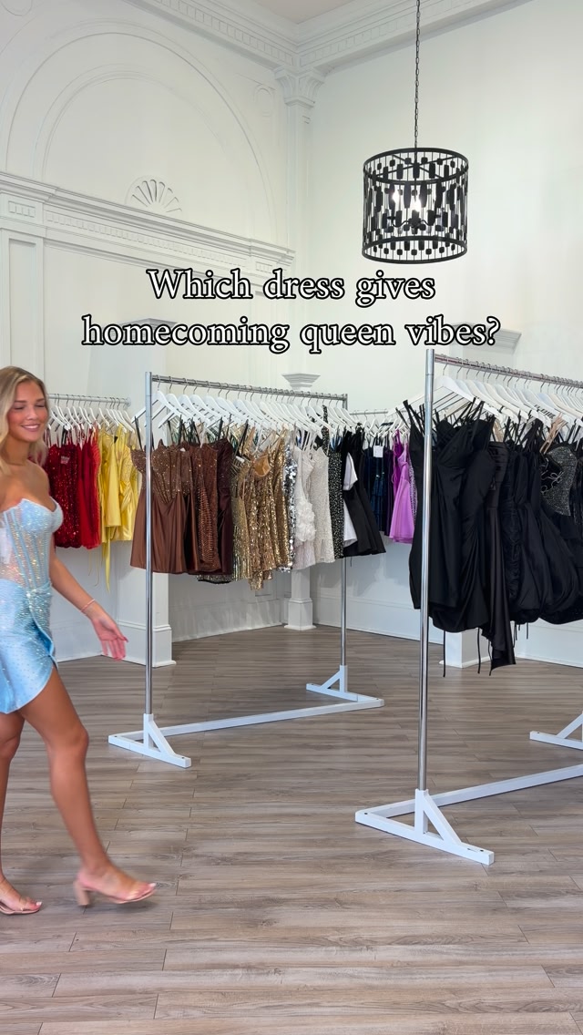 Which dress would the homecoming queen wear? Comment down below and let us know! 👇🤍✨, Come shop Trend Formals and find your dream dress 💖, No appointment is necessary, so come on in and shop! , We 