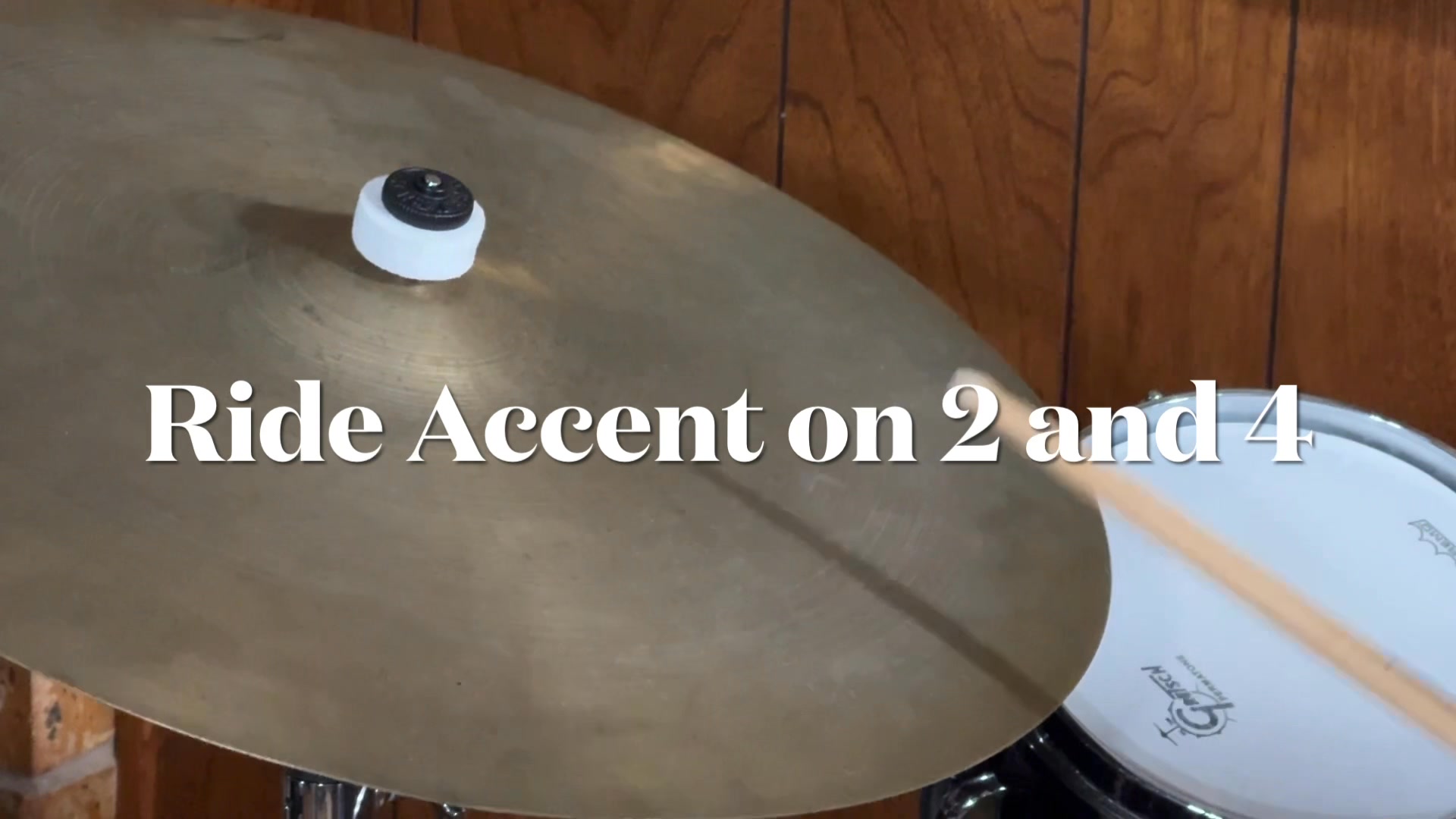 Ride Pattern Subtleties Accenting on 2 and 4 (like how John Riley and ...