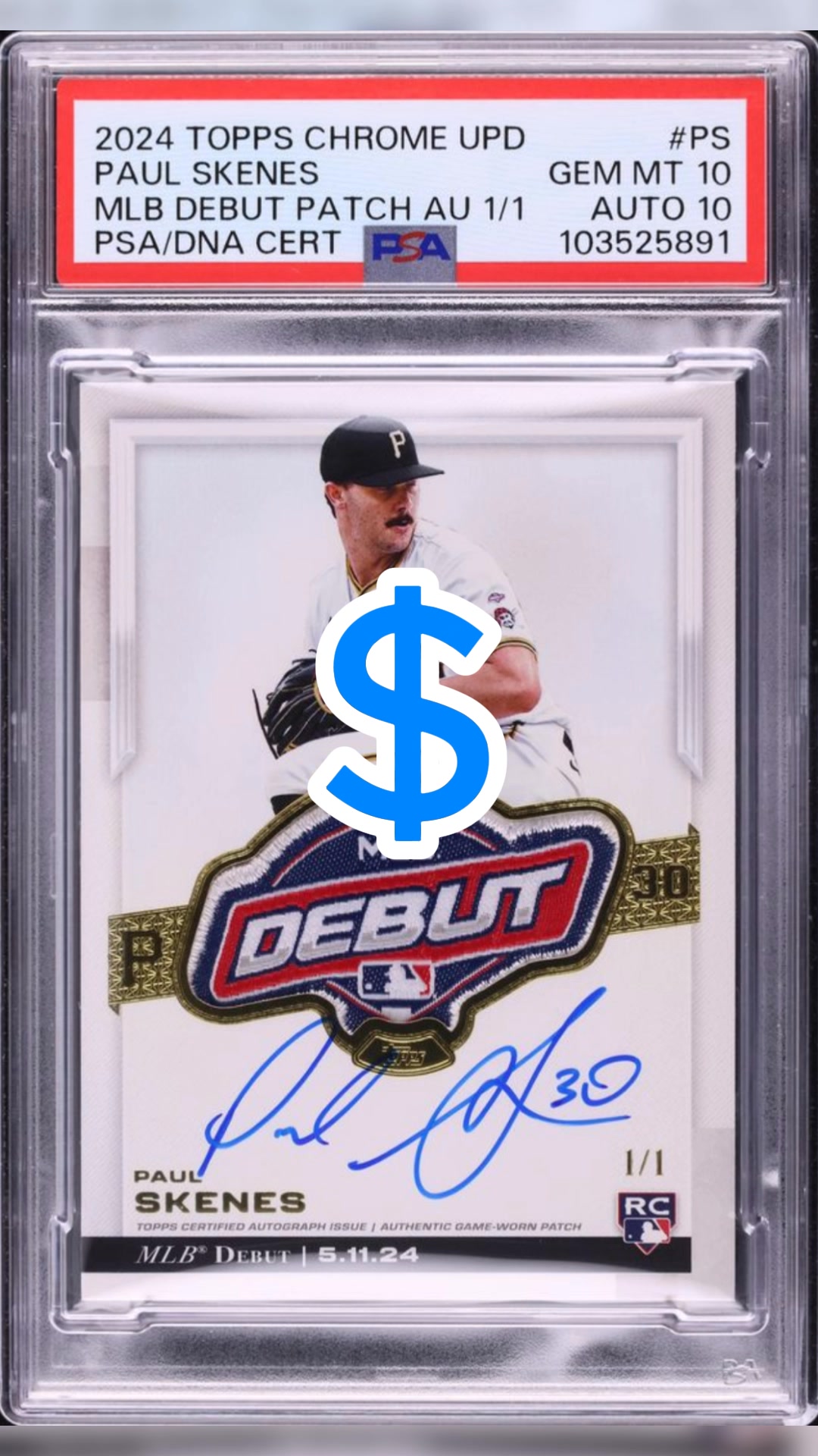 Free Paul Skenes autograph card giveaway