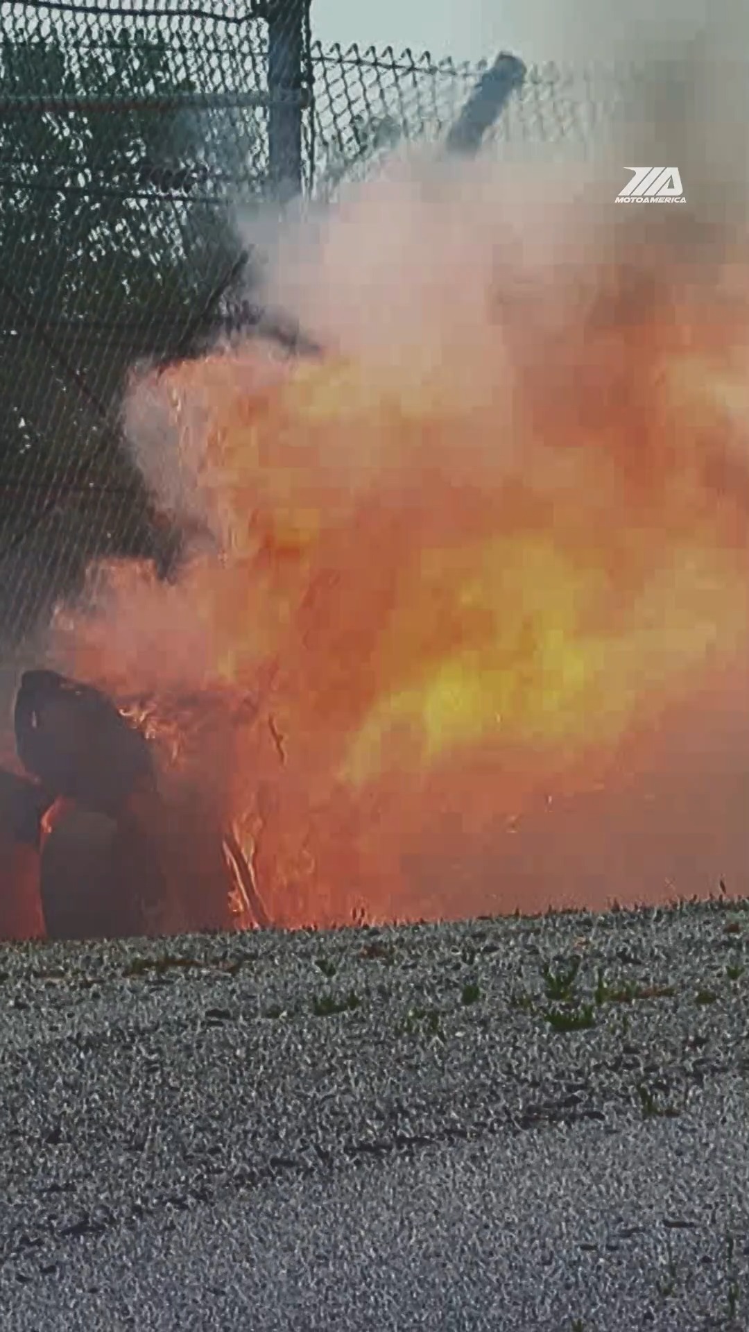Josh Herrin had an unfortunate event during this morning's Mission