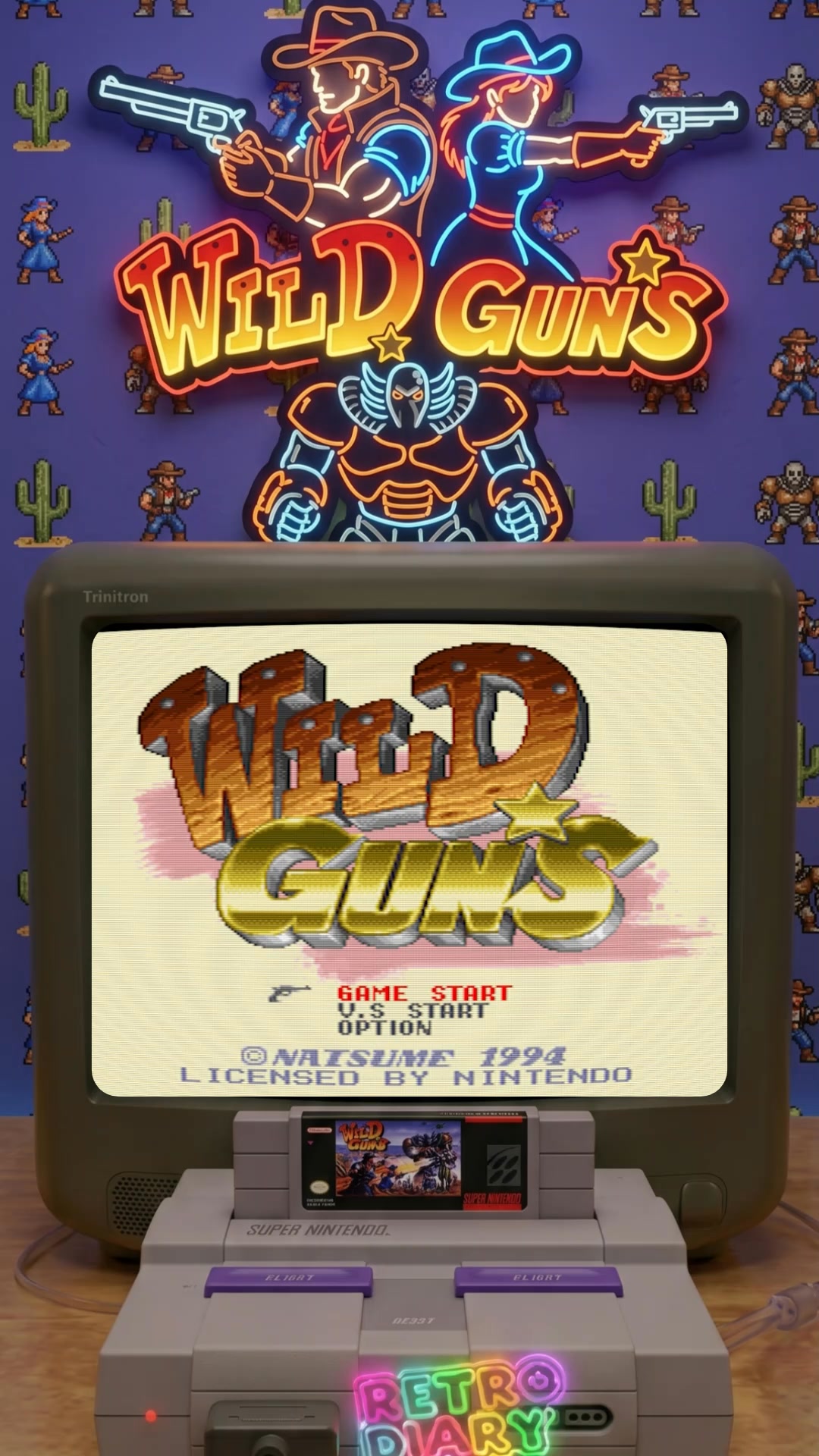 プレイステーション Cowboys, robots, and nonstop action #WildGuns #SNES #SuperNintendo