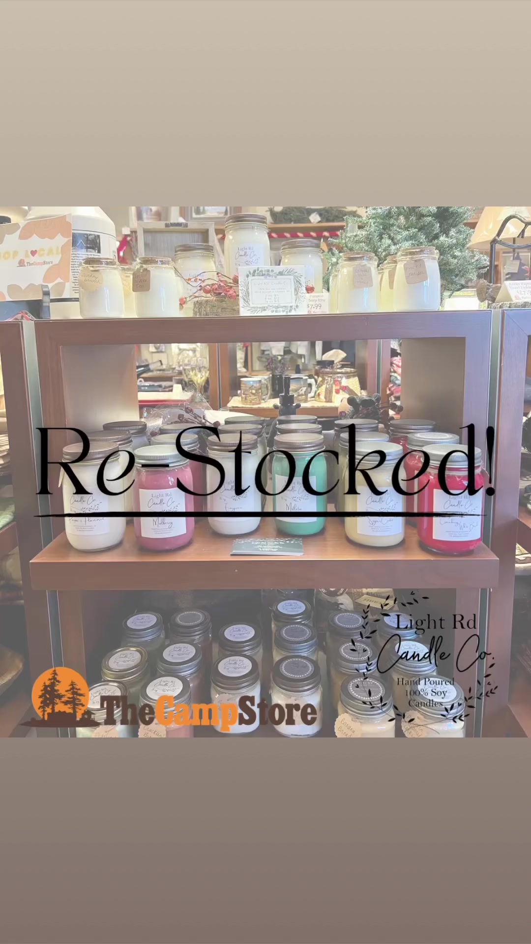 Just had our candle inventory re-stocked. Shelves are now filled with ...