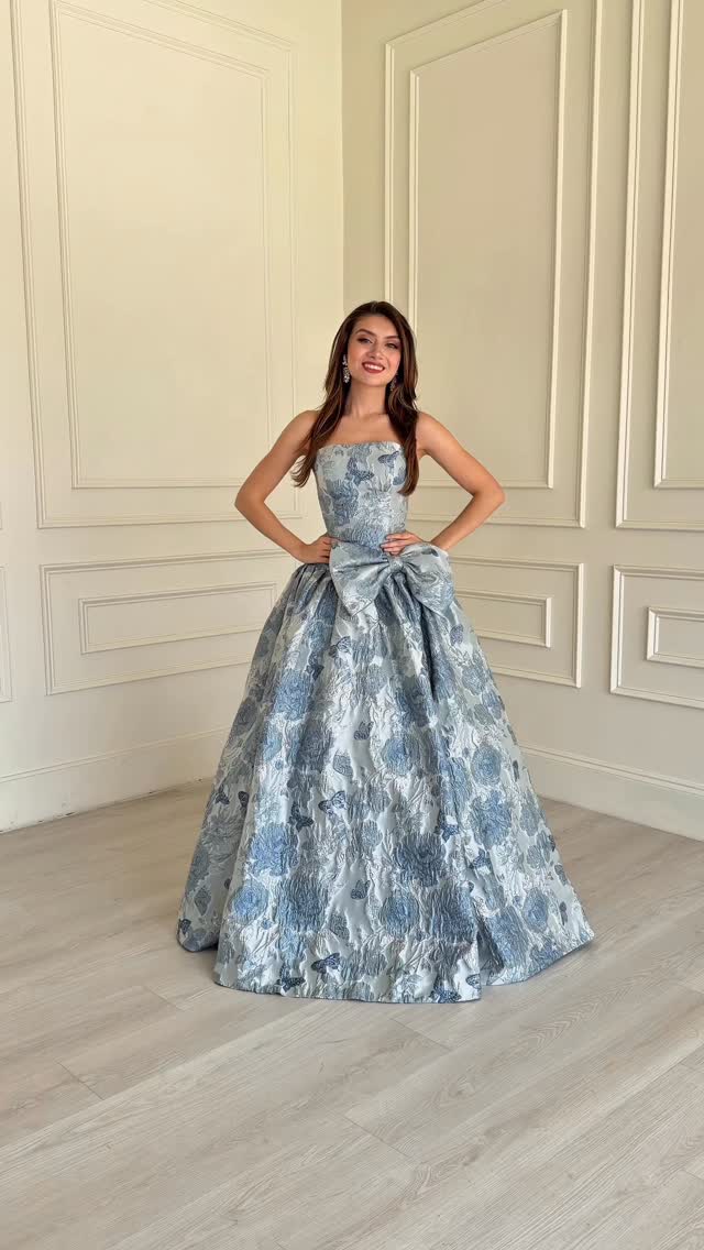 cocktail dresses san antonio Gautier Formal Trustworthy Blue Florals, Timeless Elegance The Perfect Statement Dress In