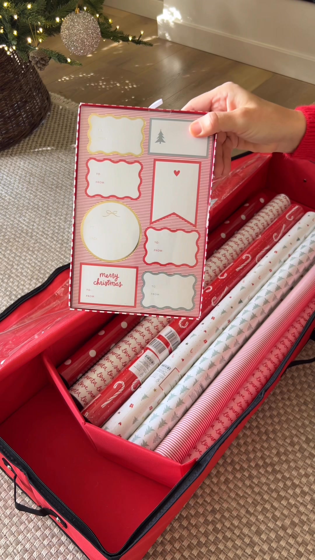 My Christmas gift wrapping station is stocked and ready! Comment shop ...