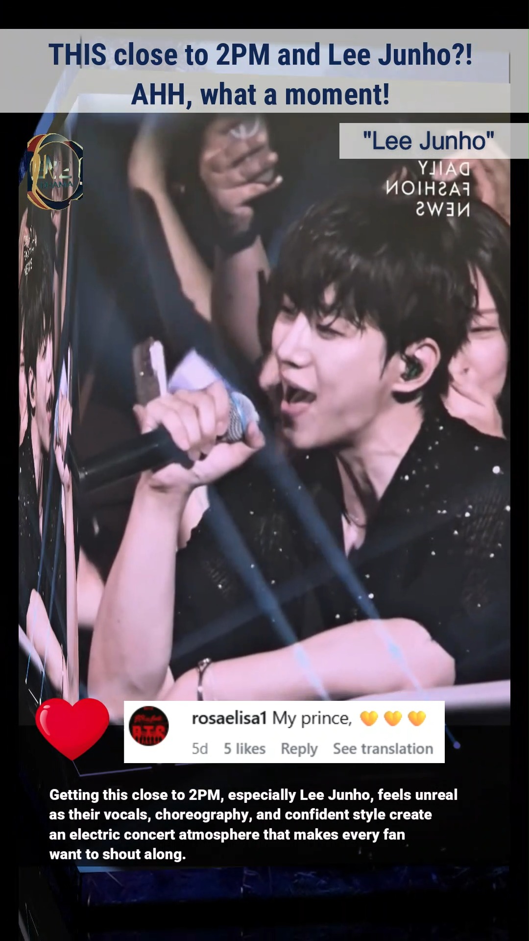 This is the hottest solo concert 2015 yeah ya Junho so so hot