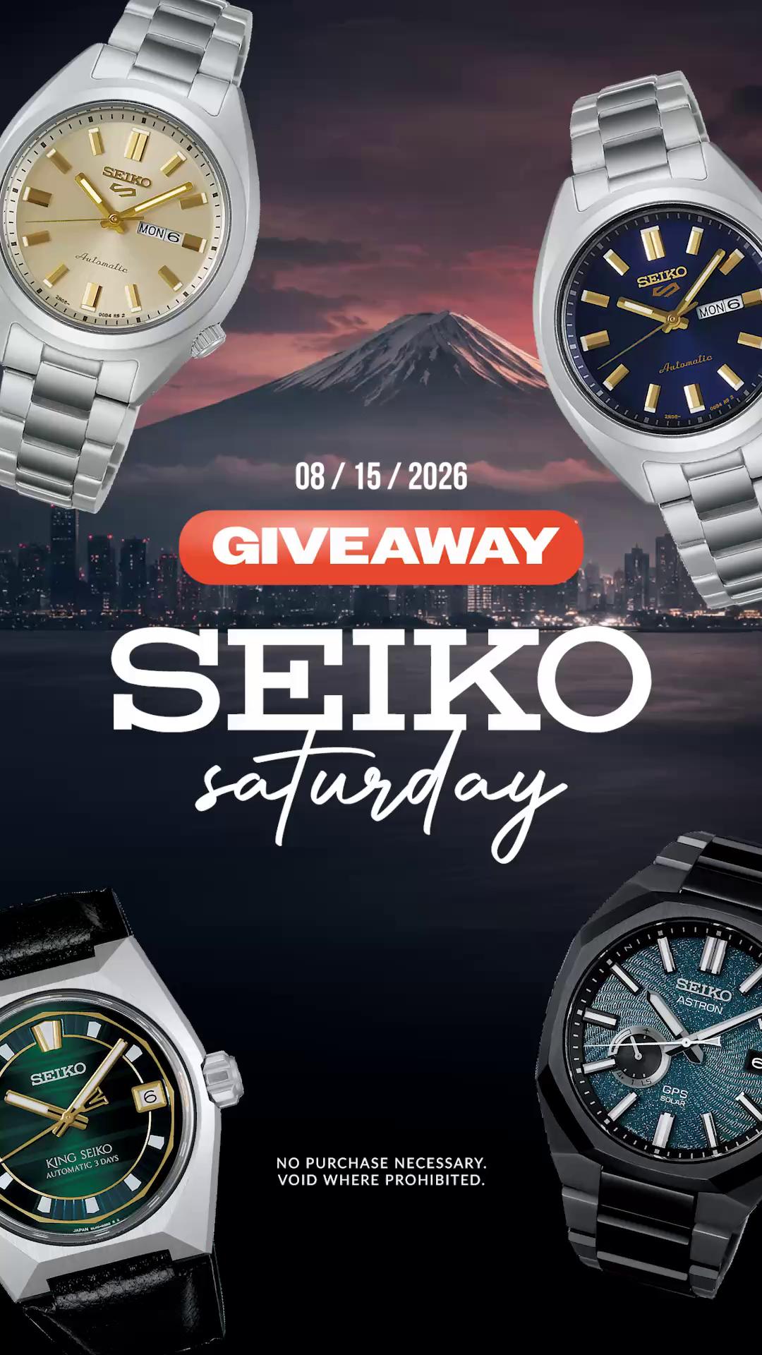 セブンイレブンクリスマスの時計 Huge congratulations to this week's Watch Gang Seiko Saturday