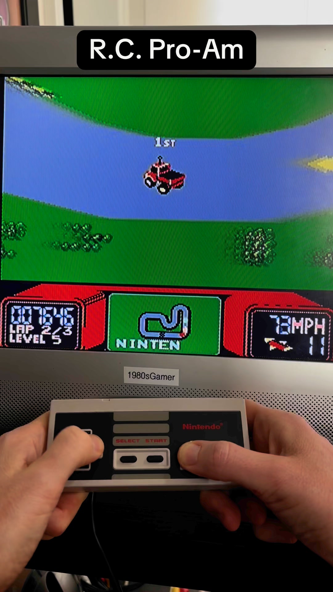 カール R.C. Pro-Am | NES | 1988 (Level 31-32) #videogames #gaming