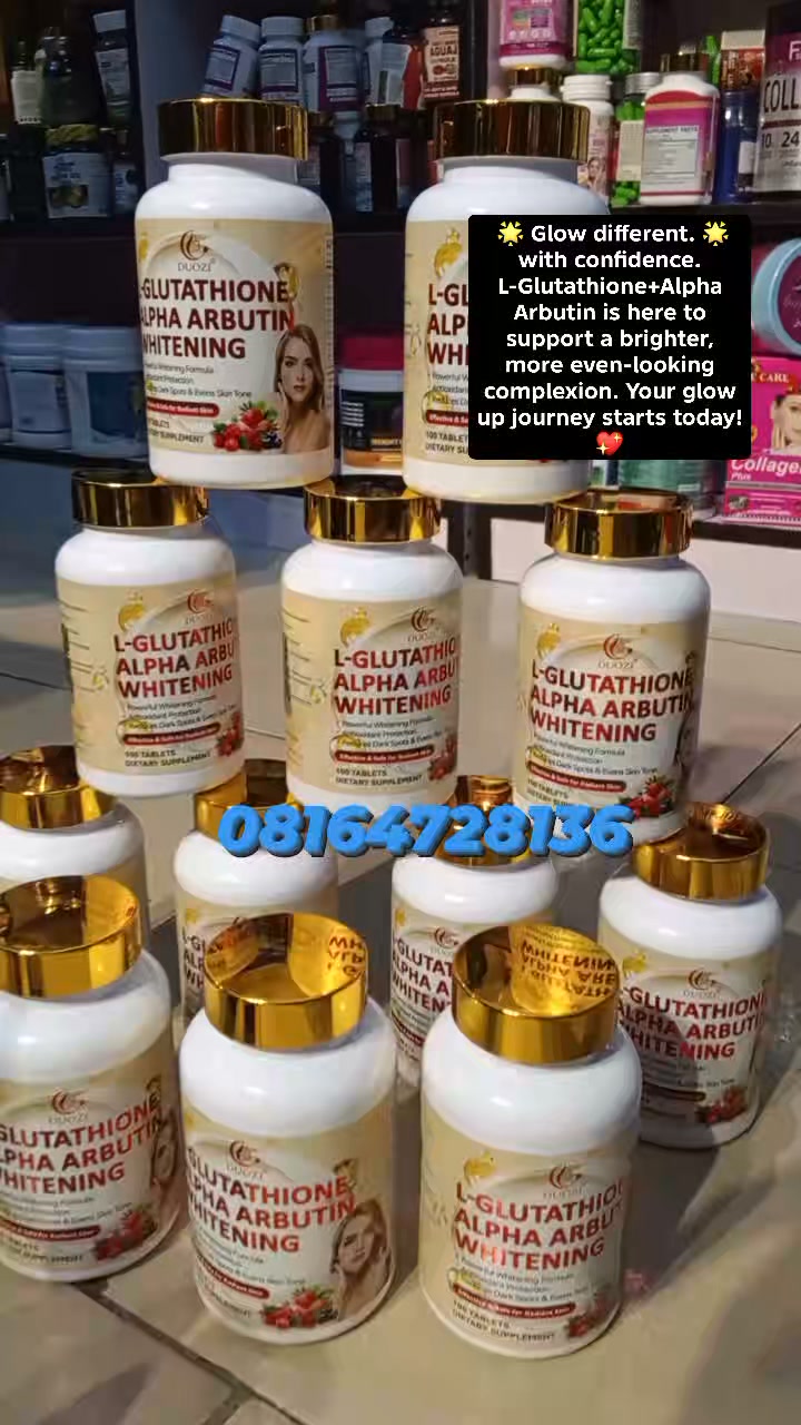 ✨ Glow with confidence from the inside out! ✨ Looking for brighter, healthier-looking skin? L-Glutathione + Alpha Arbutin is a popular supplement combination that is often us