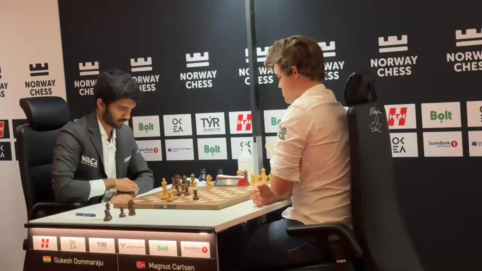That moment when World Champion D Gukesh won his game against World no ...