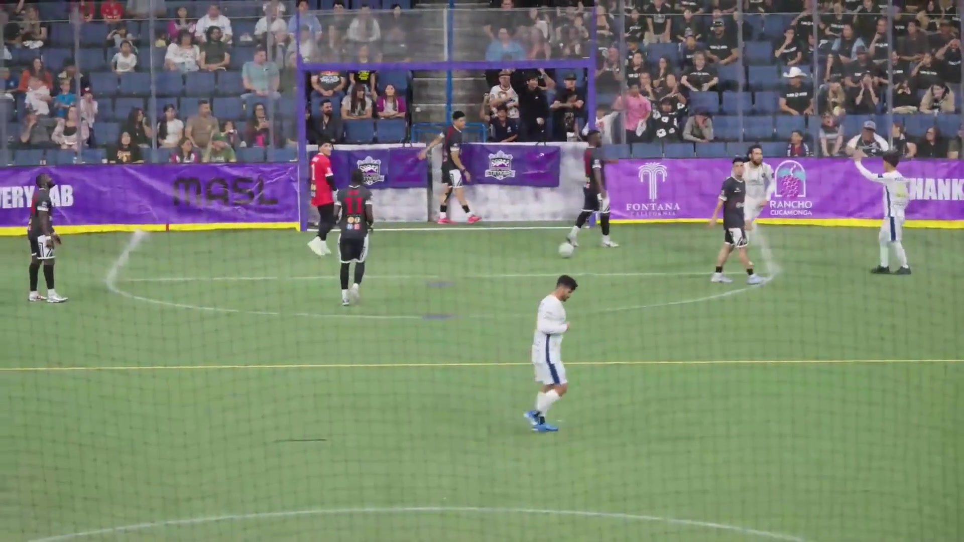 It's Pee Wee Ortega to Drew Ruggles, and we are TIED San Diego Sockers ...