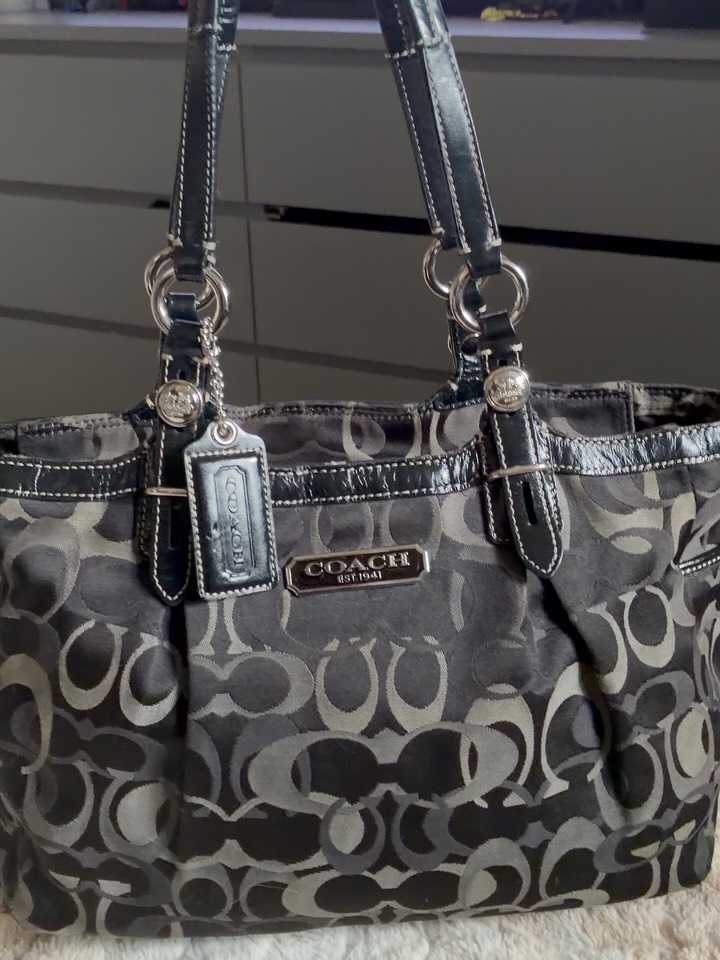 COACH Gallery Tote Bag BLK Vintage y2k ECモール