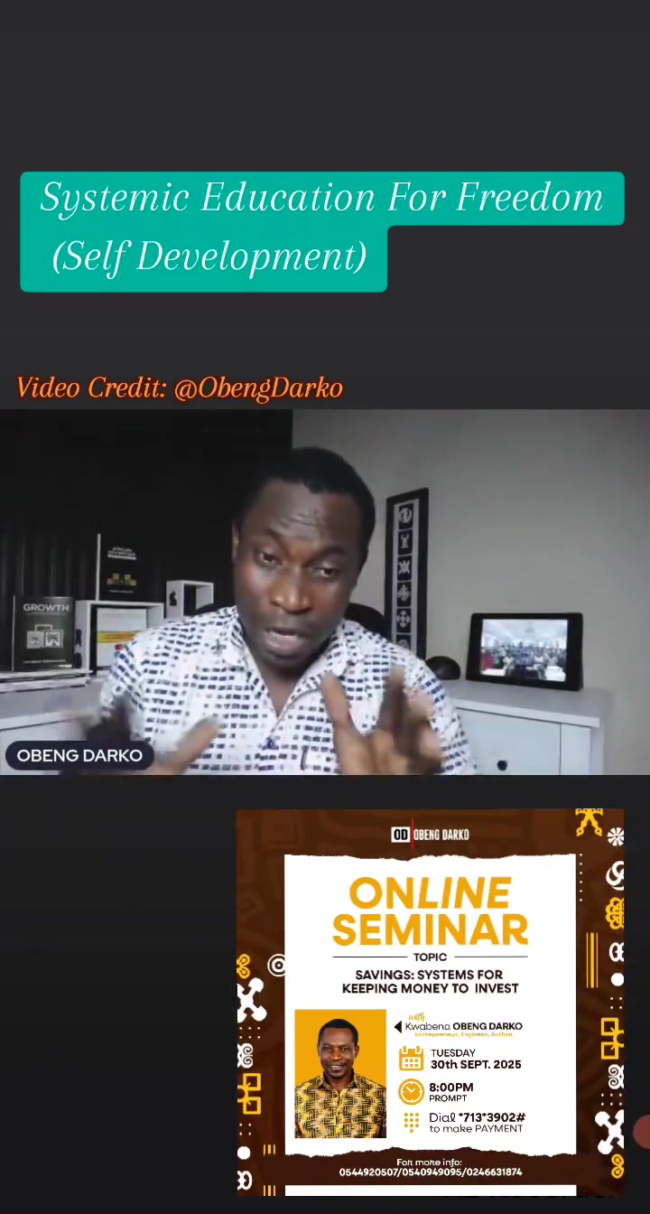 Systemic Education For Freedom (Self Development) #Africandignity # ...