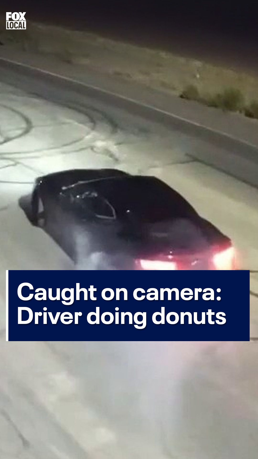 New video shows a driver doing donuts in the middle of an