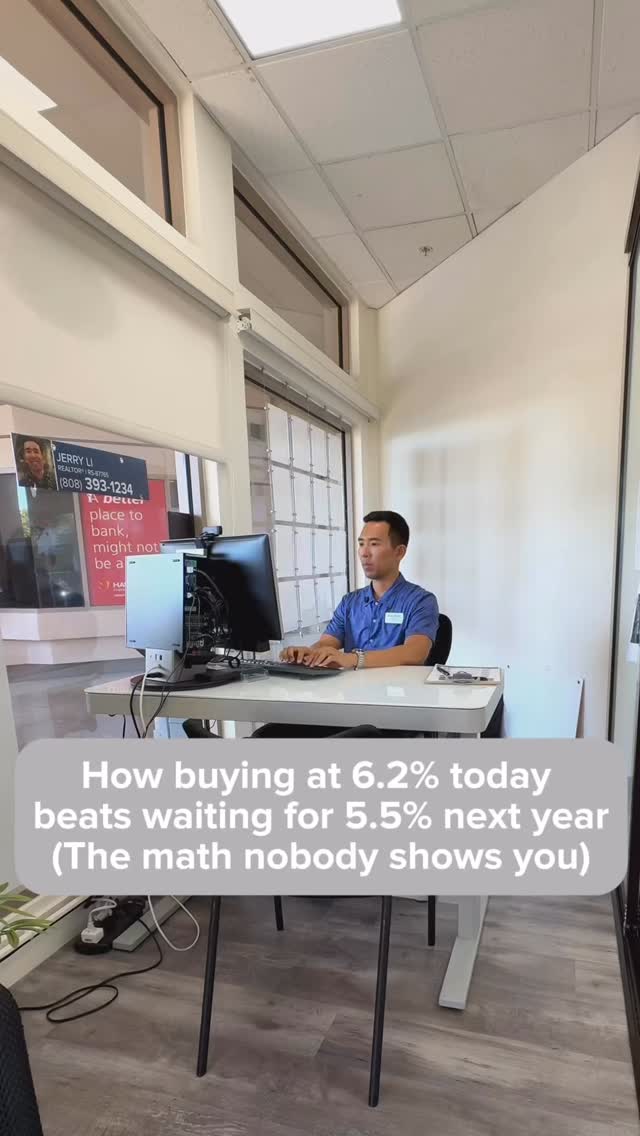 Everyone’s sitting on the sidelines waiting for rates to drop below 6% ...