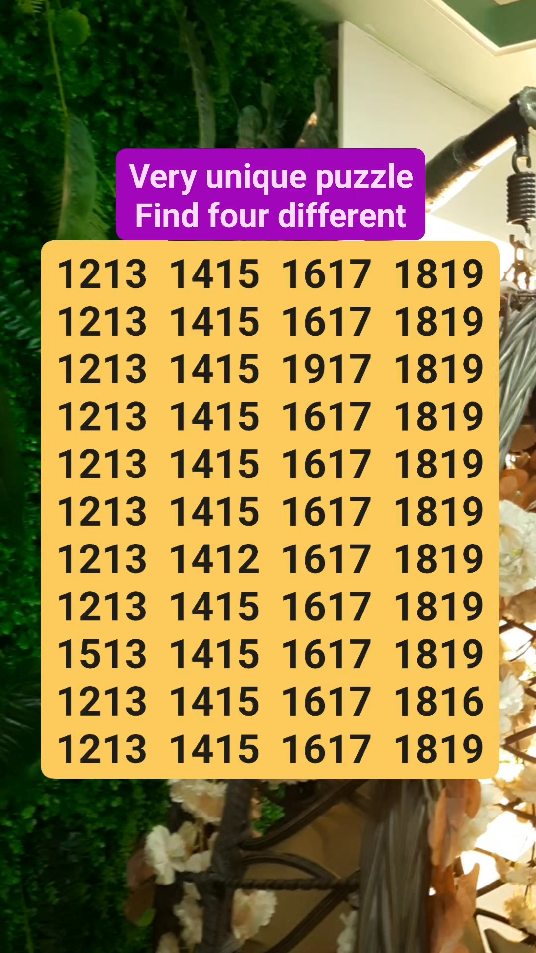 Very unique numbers puzzle #reelschallenge #foryouシ #IQ #challenge # ...