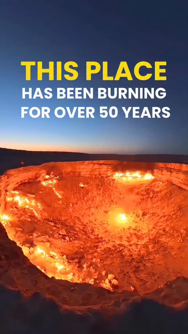 邦楽 hell:near / LAST DAY CAME This crater has been on fire for over 50 years 😳 Known as the