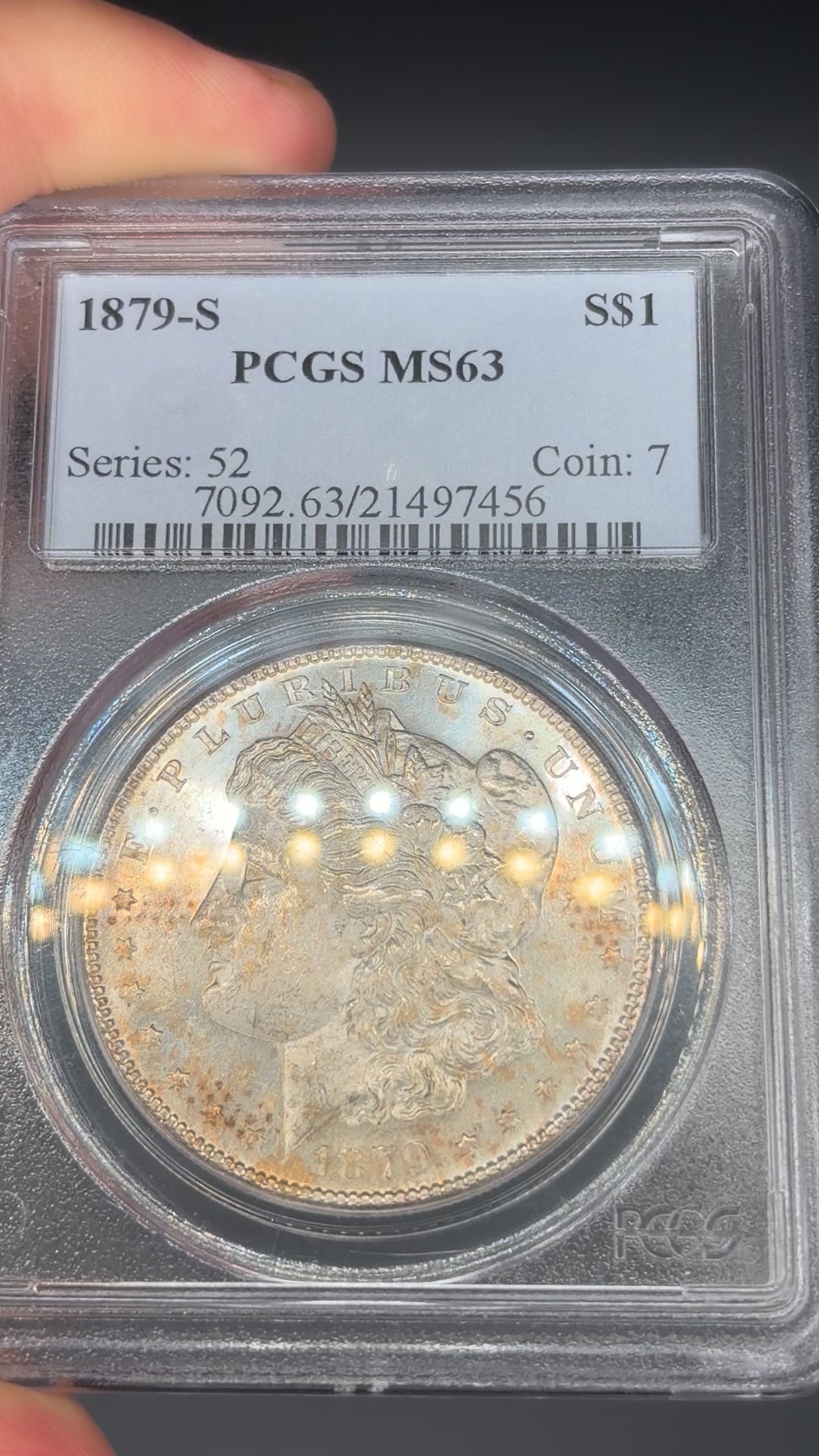 1879-S PCGS MS63 Morgan Dollar for sale at $120