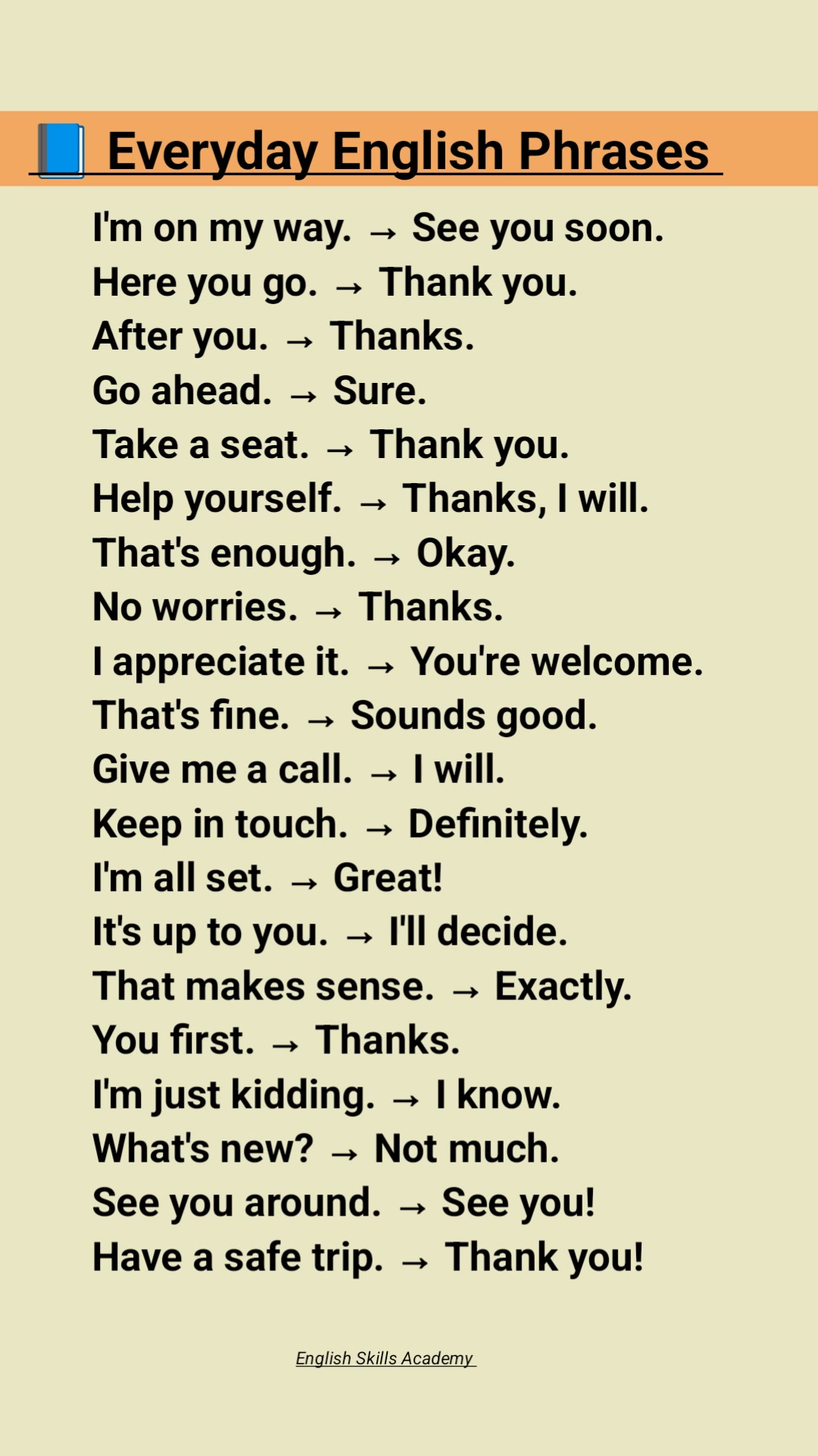 Learn English phrases for everyday situations