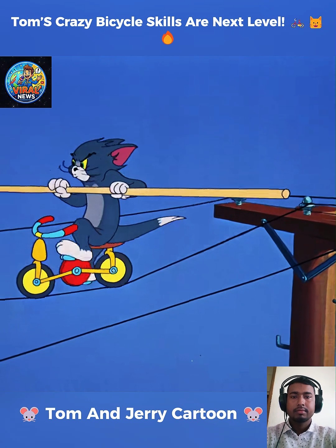 Tom's Crazy Bicycle Skills Are Next Level! 🚲🐱🔥 #TomAndJerry