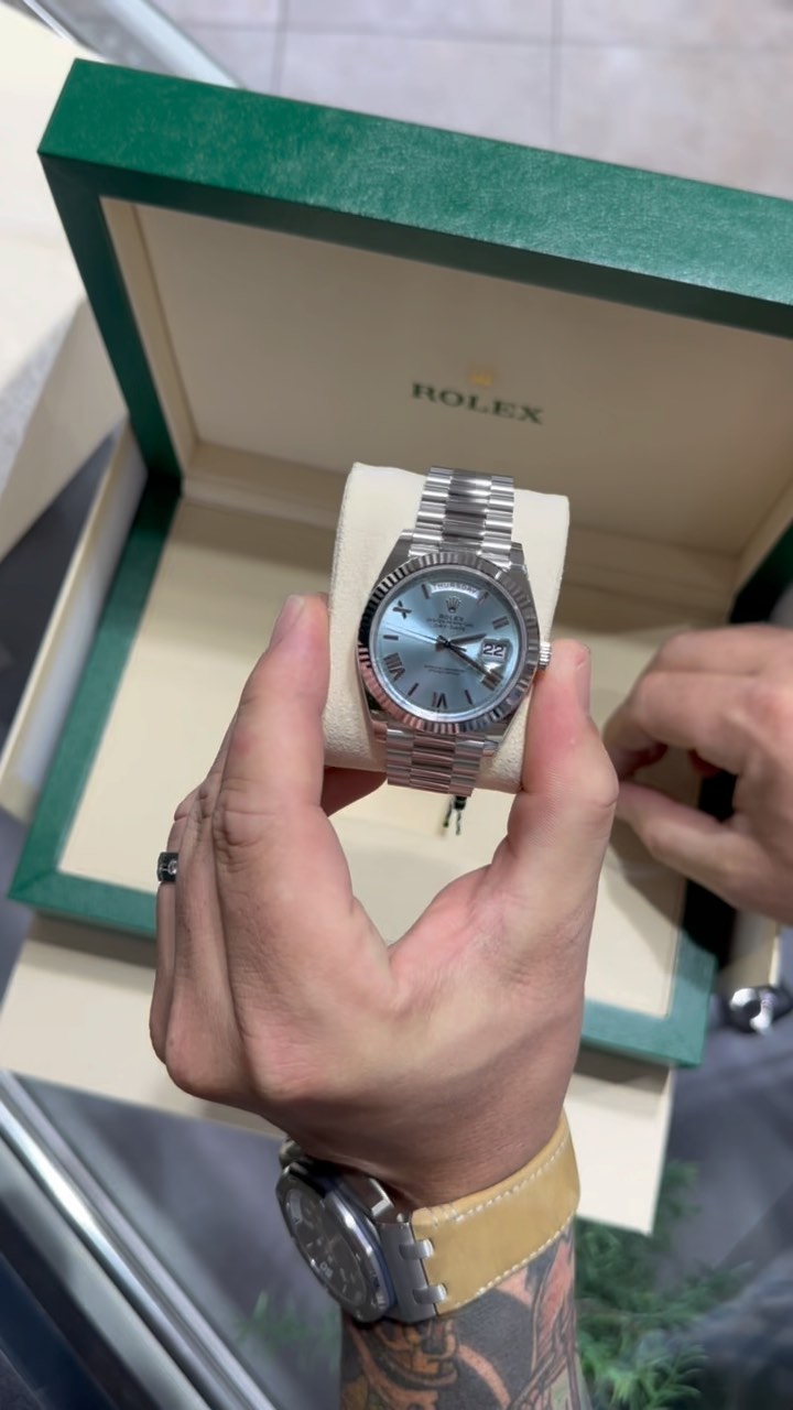 Unboxing a new 2023 Rolex Day-Date reference 228236. This watch is