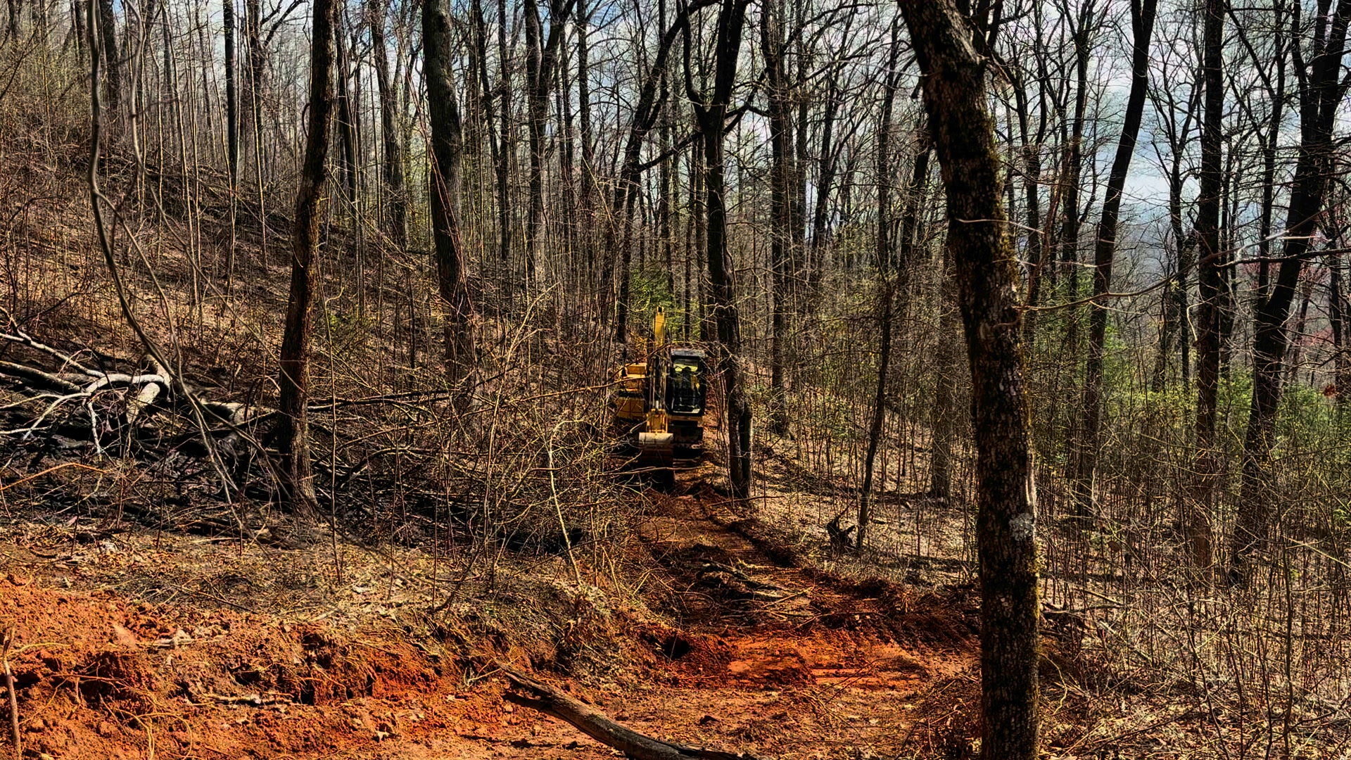 On the Big Ridge Fire, fire suppression repair is a rehabilitation ...