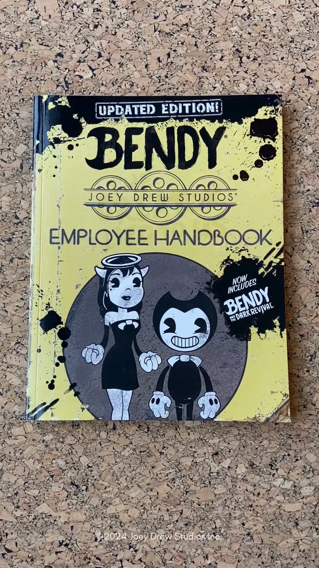 Joey Drew Studios Updated Employee Handbook: An Afk Book (Bendy) - by Scholastic (Paperback
