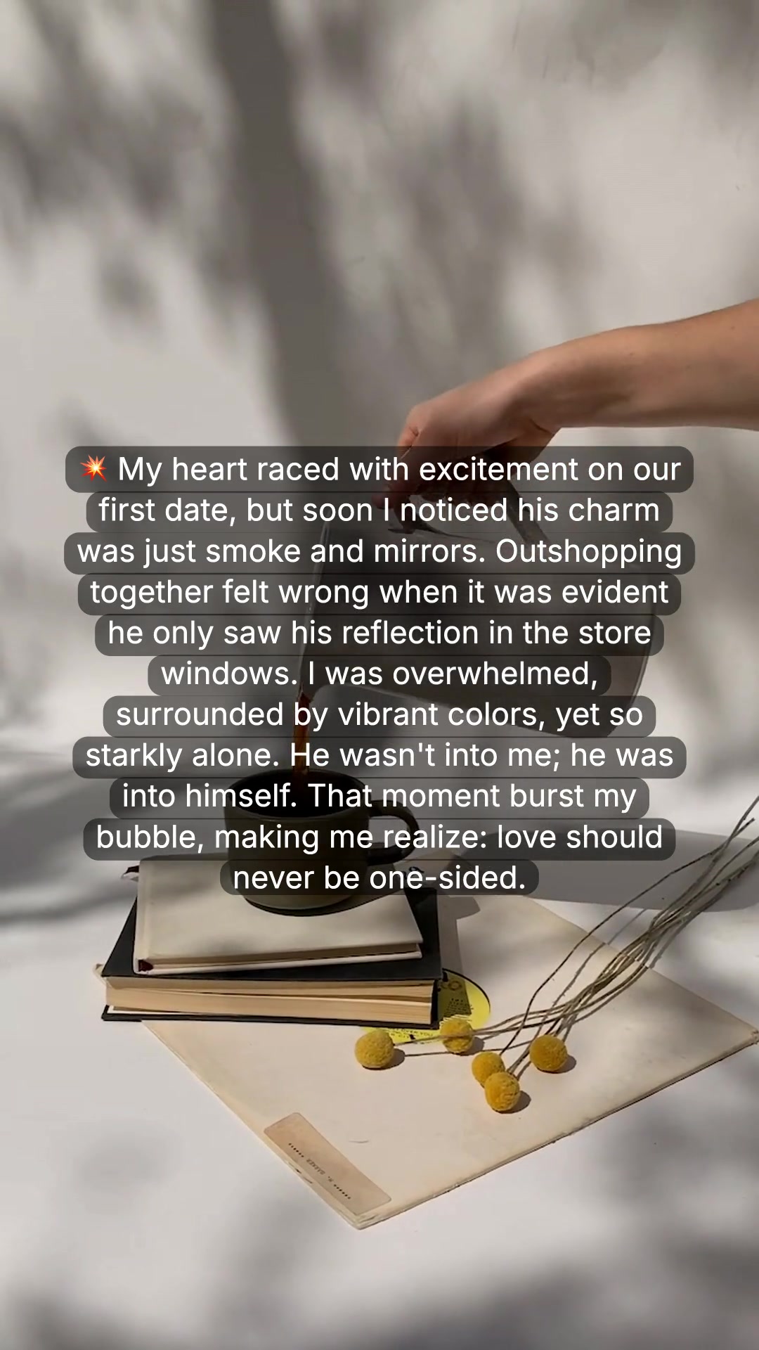 💥 My heart raced with excitement on our first date, but soon I noticed ...